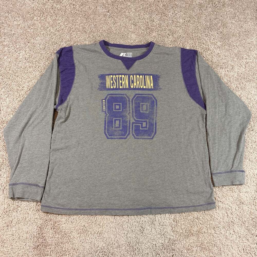 Russell Athletic Western Carolina Catamounts Long Sleeve Shirt Mens‎ 2XL EUC